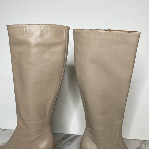 Aquatalia Pointed Toe Leather Tall Boot 7 1/2 - Picture 9 of 16